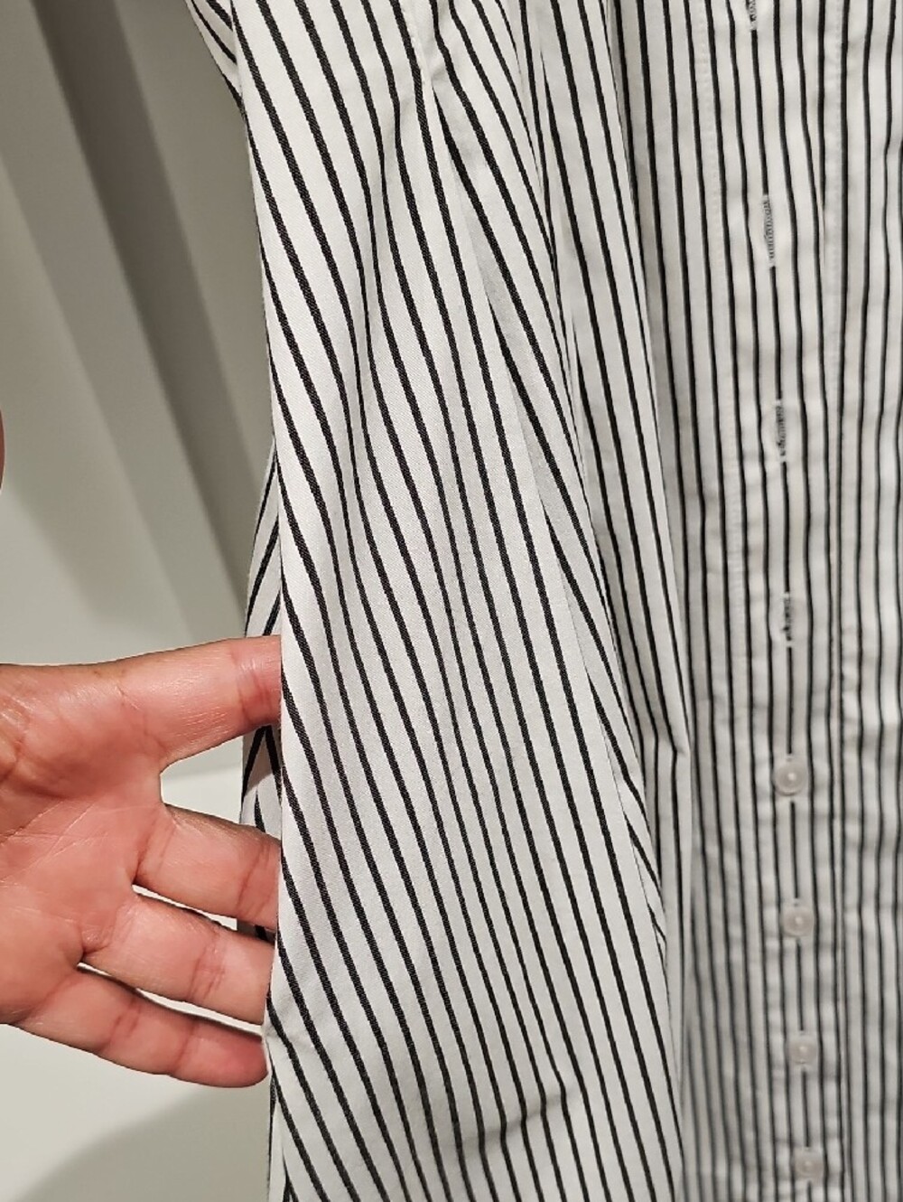 Anthropologie Exquise Black and White Striped Maxi Dress - Picture 4 of 8
